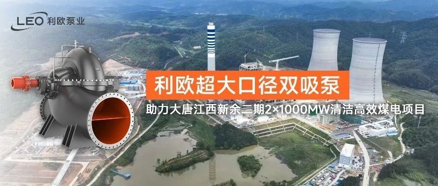 利欧超大口径双吸泵助力大唐江西新余二期2×1000MW清洁高效煤电项目