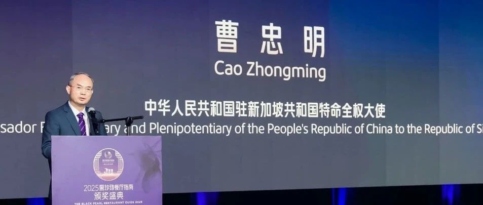 跟着黑珍珠过五一！驻新加坡大使都在用的全球美食地图