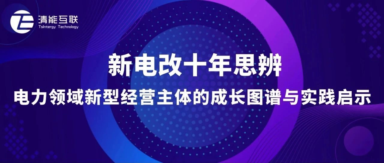 原创观点 | 新电改十年思辨：电力领域新型经营主体的成长图谱与实践启示