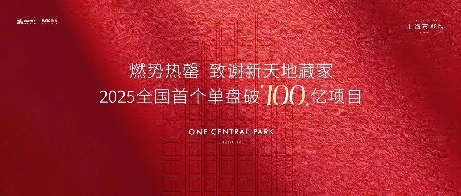 上海壹号院再现开盘“日光”，年度销售破百亿领跑高端市场