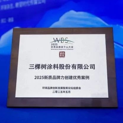 品牌，让世界更美好！三棵树入选2025新质品牌力创建优秀案例