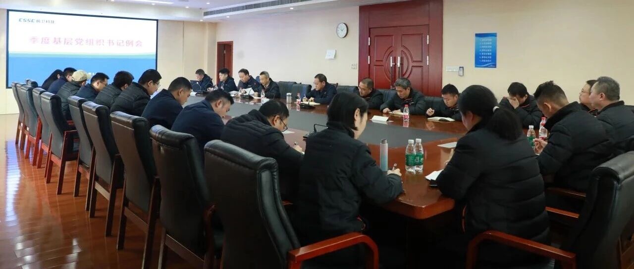 前卫科技党委召开基层党组织书记例会