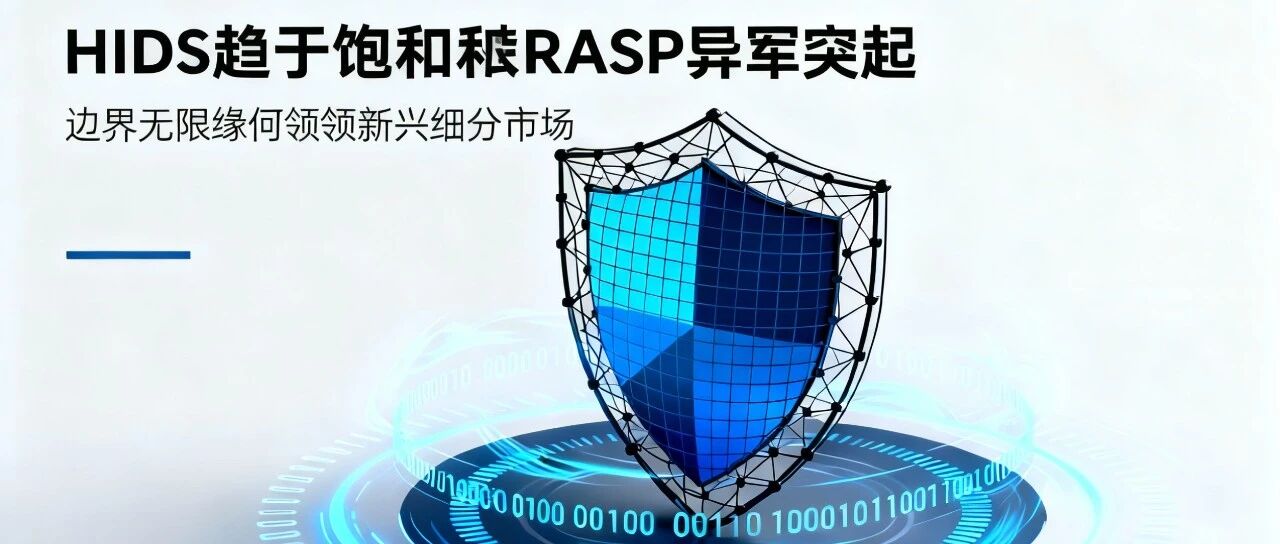 HIDS趋于饱和  RASP异军突起  边界无限缘何领跑新兴细分市场