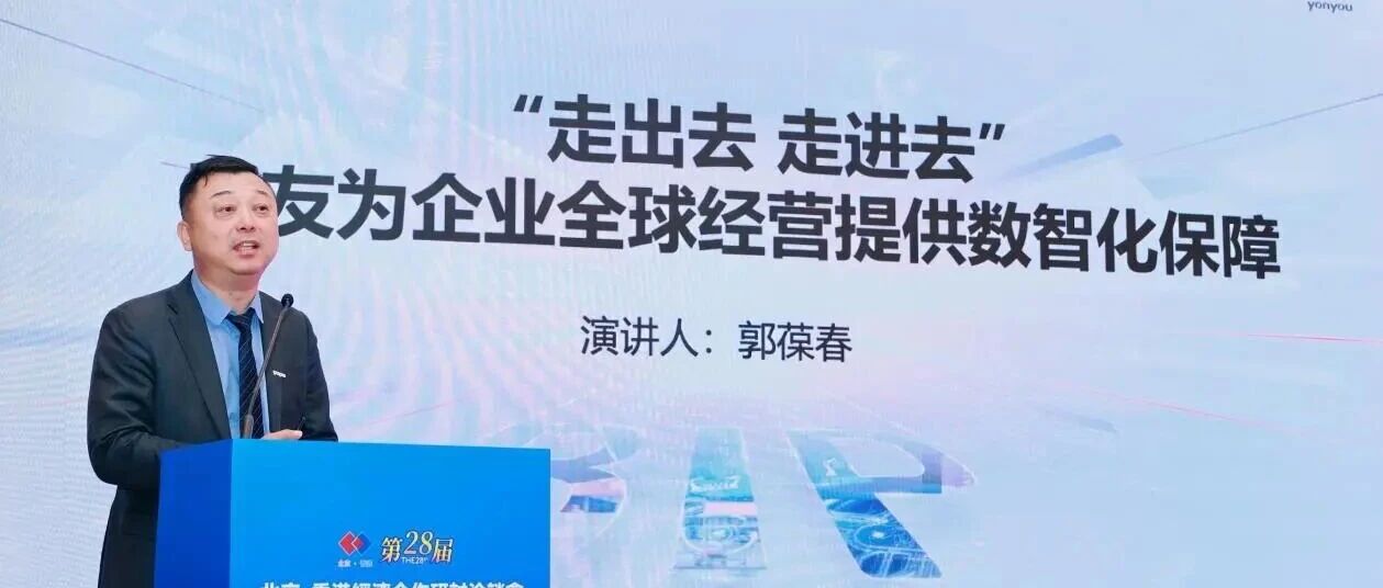 用友亮相京港数字经济出海共建专题推介会